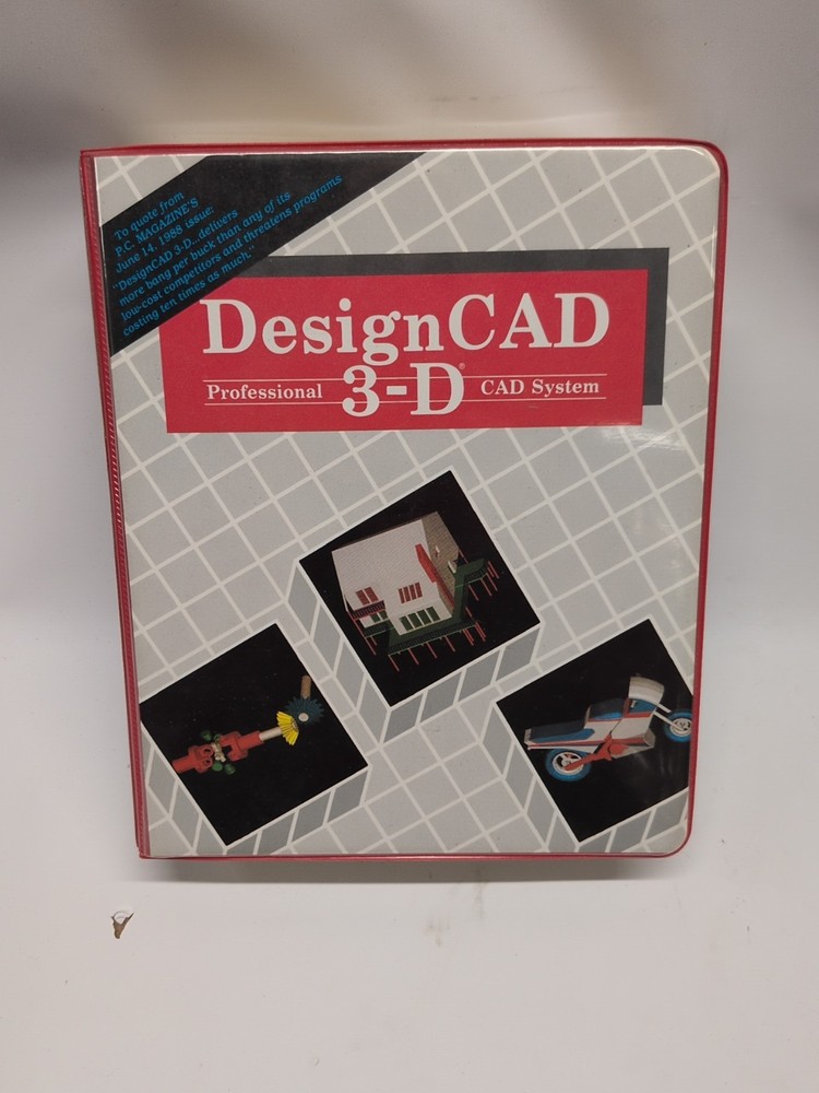 Design CAD 3-D system software floppy disk IBM