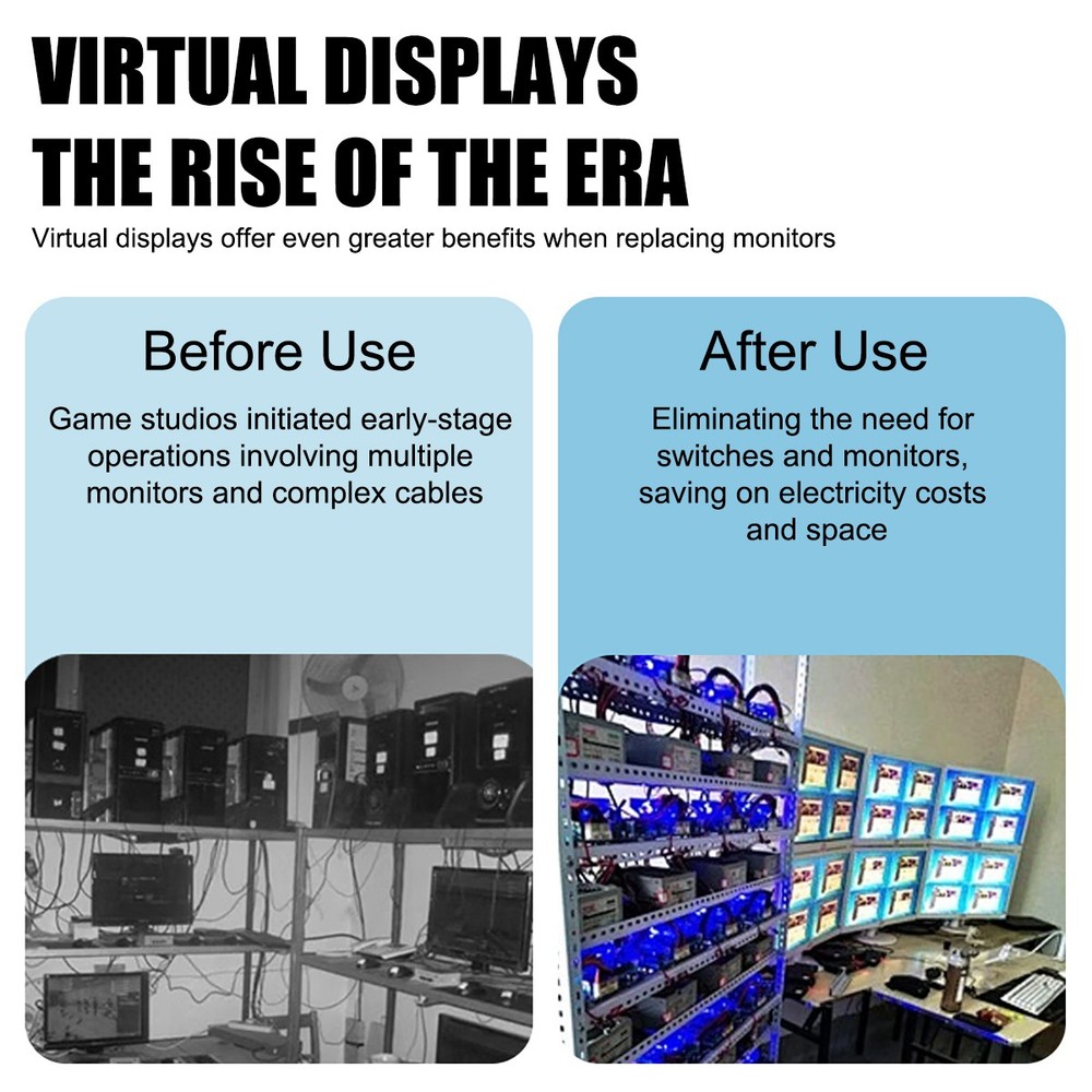 New 4K HDMI Dummy Plug Virtual Display Headless Adapter EDID Emulator for PC Mac