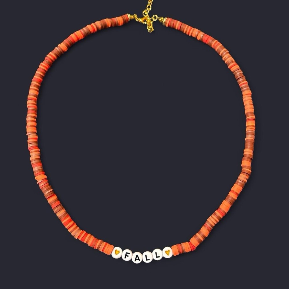 Fall Necklace orange/Brown