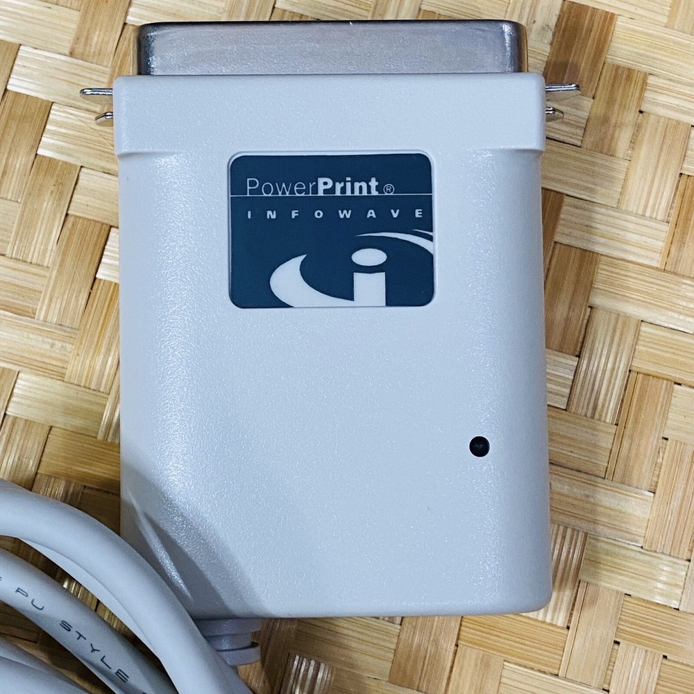 Vtg PowerPrint Infowave Cable PC printing from MAC Tectona Electronics 901-0020