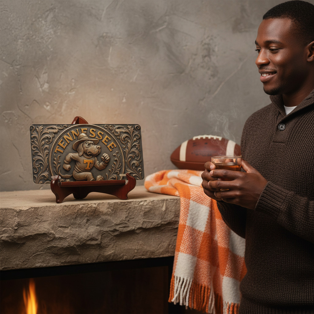 Tennessee Vols 12"x6" License Plate | Vintage Smokey Flat Surface Car Tag | Flat