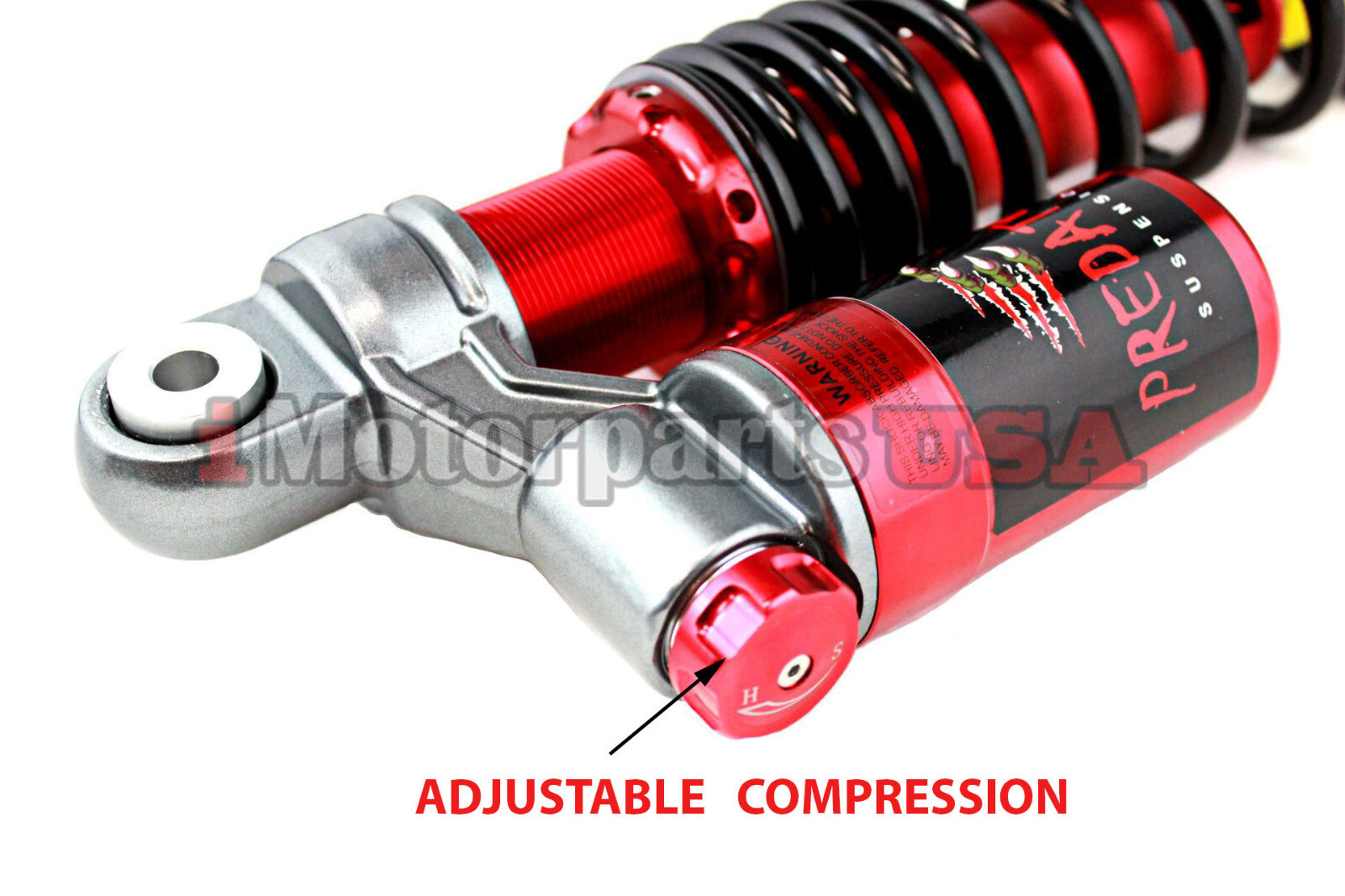 RED STAGE 4 PERFORMANCE REAR SHOCK ABSORBER FOR YAMAHA RAPTOR 660R 700 700R ATV