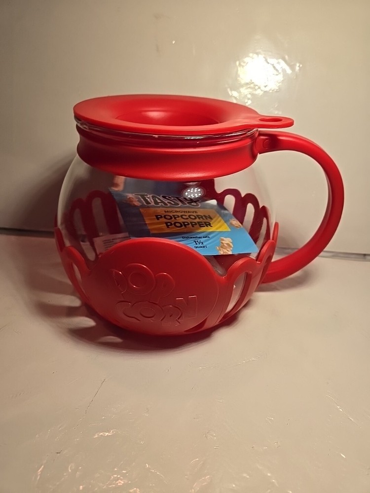 New Ecolution Original Microwave Micro-Pop Popcorn Popper, Borosilicate Glass