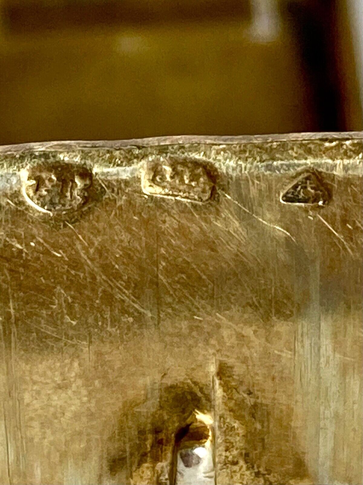 VintageGold Vermeil 835 Silver Floral Hinged Panel Bracelet-Very Rare-Hallmarked