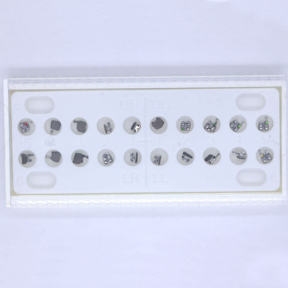 10 Kits Bondable Vertical Ortho Brackets, Roth 0.022, 3 Hooks