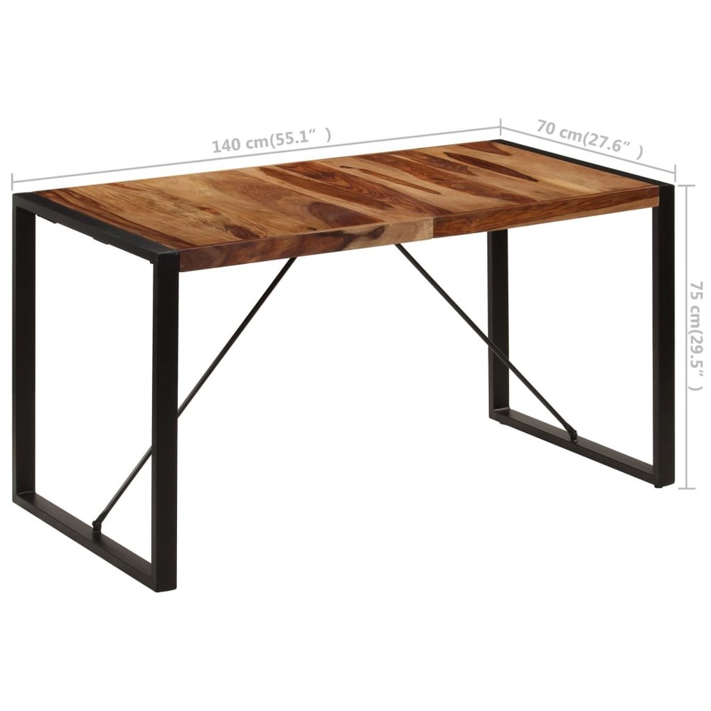 Dining Table Kitchen Table Dining Room Dinner Table Solid Acacia Wood vidaXL