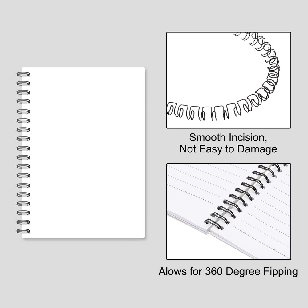 14mm (9/16″) Double Loop Wire Binding Combs, 100 Pcs, 3:1 Pitch, Black