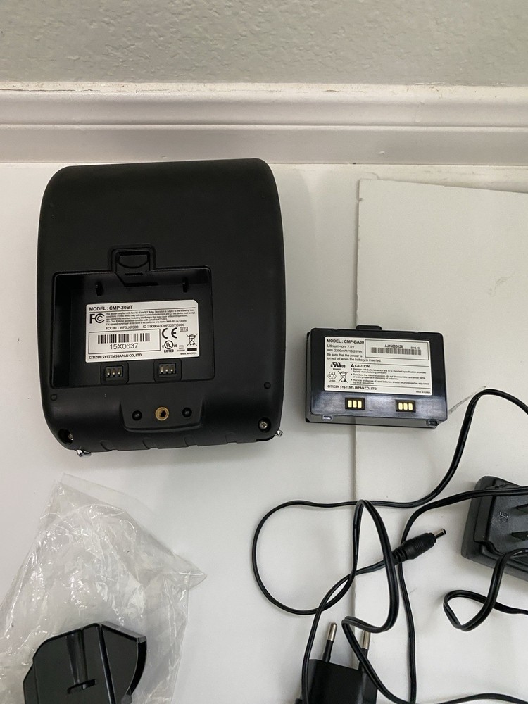 Citizen CMP-30BT 30BTIUM Bluetooth Mobile Receipt Barcode Printer