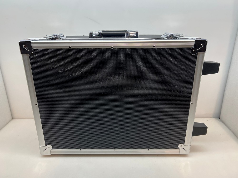 Black Flight Case with Wheels and Telescoping Handle Free Shipping