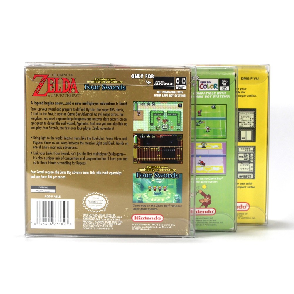 25 Gameboy Virtual Boy Box Protectors clear sleeves Protector CIB protective