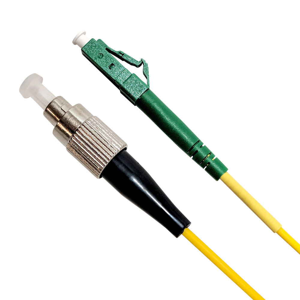 Fiber Optic Cable Patch Cord, Singlemode, Simplex LCAPC to FCUPC, 2M (6ft)