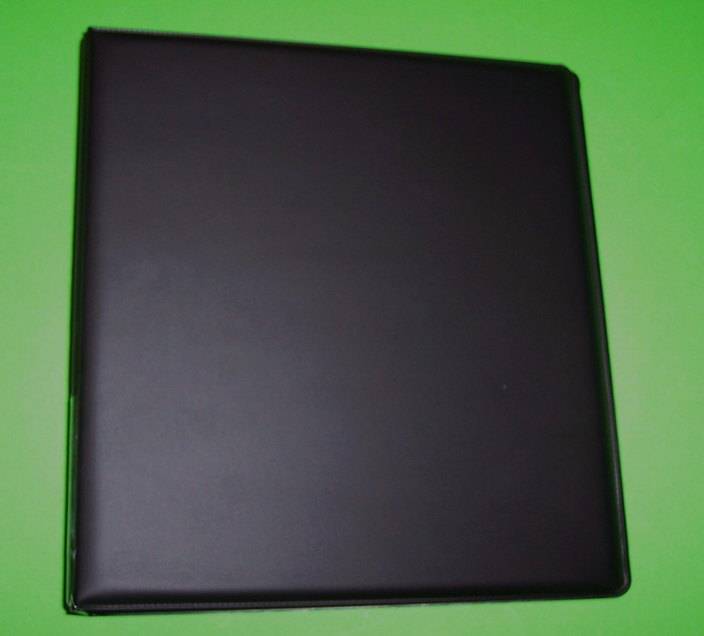 4 BCW 2" ALBUMS - PLAIN BLACK / 3 RING BINDER - HOLDS 60+ PAGES EACH