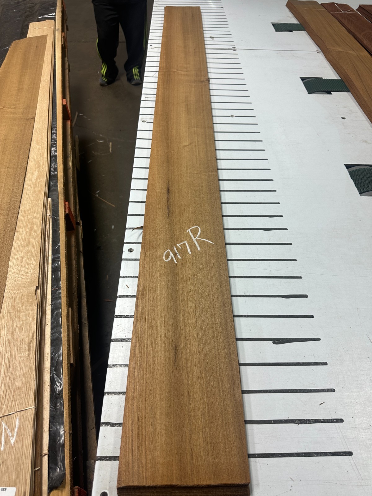 Teak Raw Wood Veneer 2 sheets 88" x 7.5'' 917R