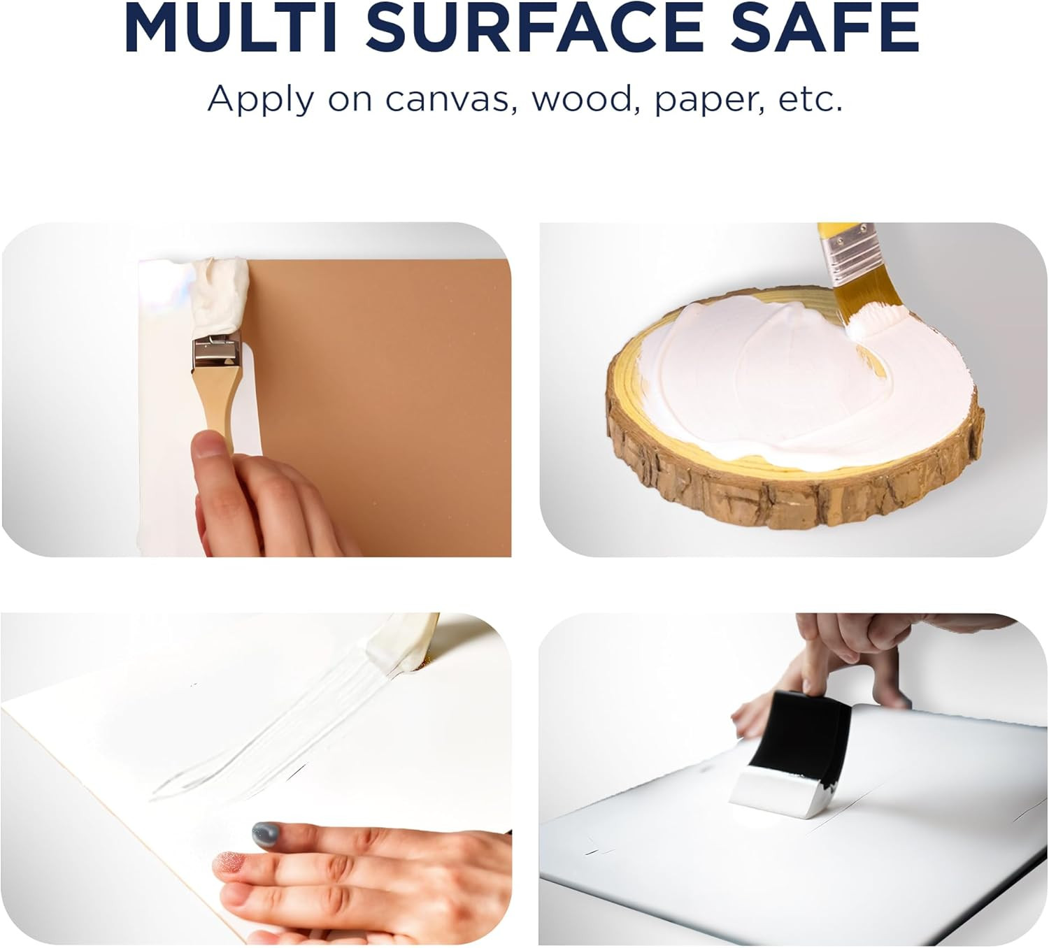 Studio Acrylic Gesso - 17 Fl Oz / 500ML White Liquid Gesso Primer for Arylic Pai