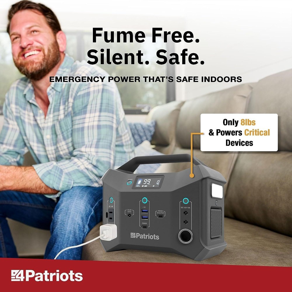 Patriot Power Sidekick Solar Generator & 2 Solar Panel Pre-Owned