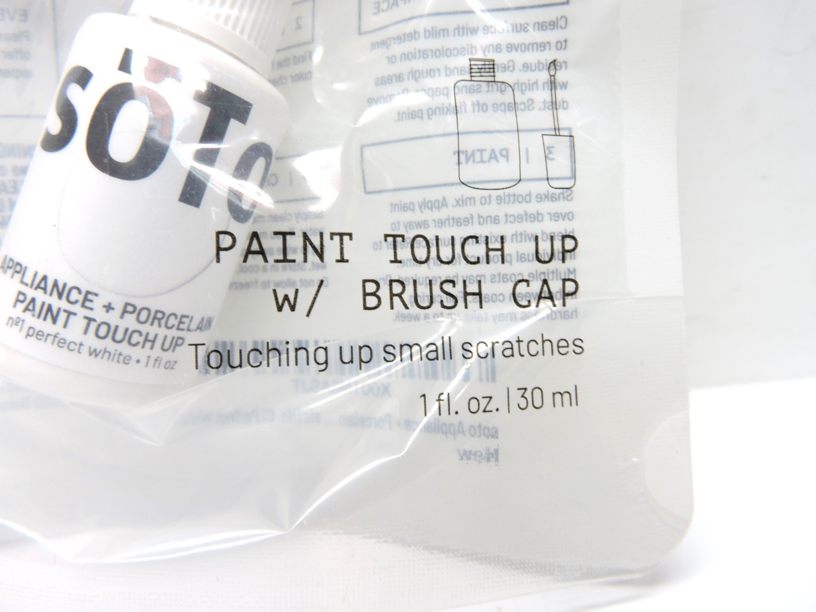 Soto White Paint Touch Up Appliance+Porcelain High-Gloss (No. 01) Perfect White