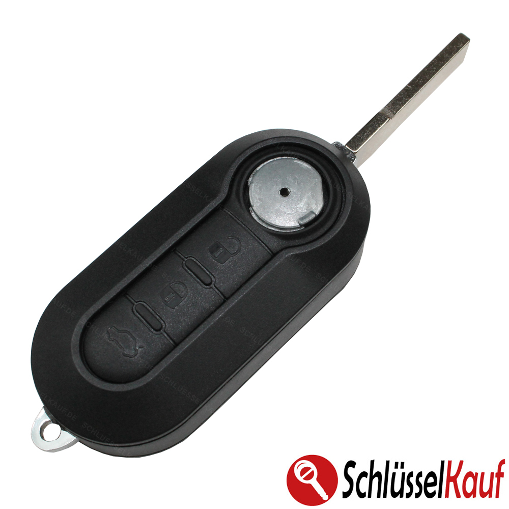 Flip Key 3 Button Housing Black NEW