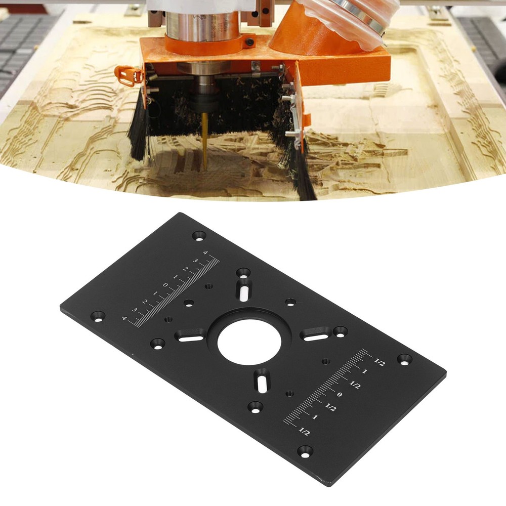 Router Table Insert Plate Lift System Base Board Accessory For Woodworking Black