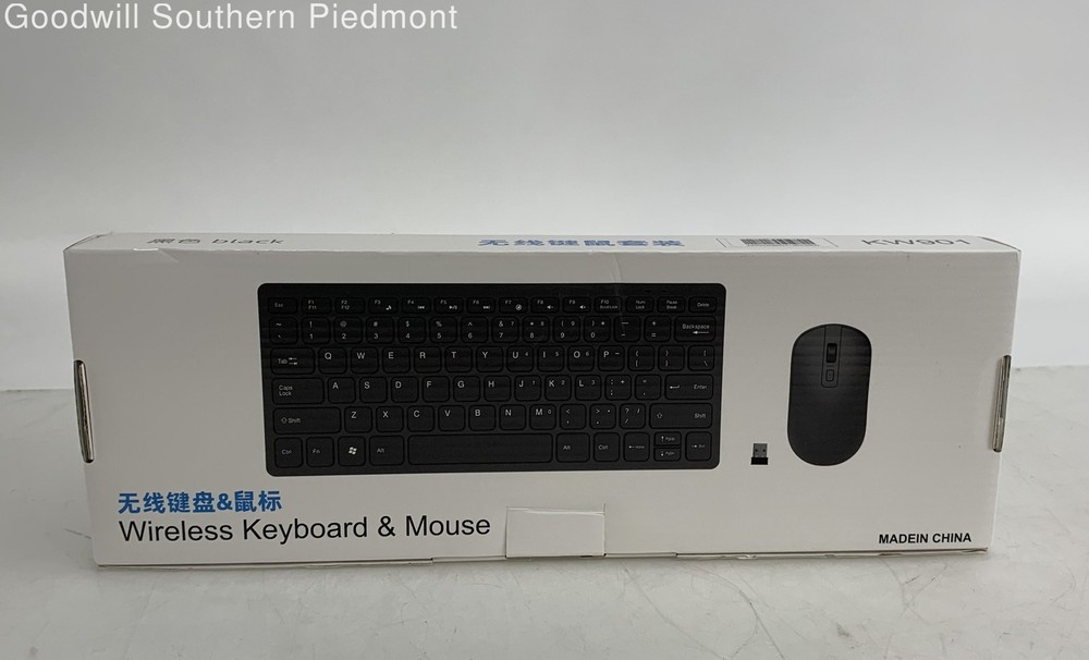 KW901 Wireless Keyboard and Mouse Bundle - Open Box