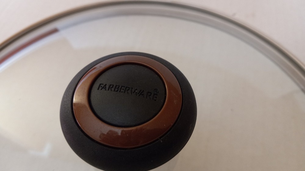 Farberware Replacement Glass Lid ~ Outer Rim 9 3/4", Inner Lip 9 1/4"
