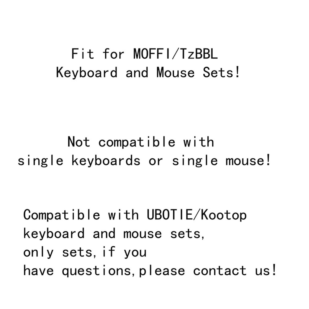 MOFII 2.4G Wireless Keyboard and Mouse Set USB Receiver