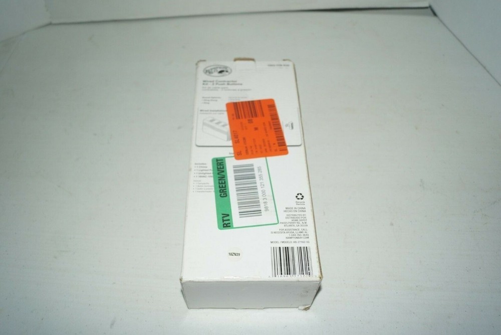 Hampton Bay Wired Door Bell Kit 1003 008 630