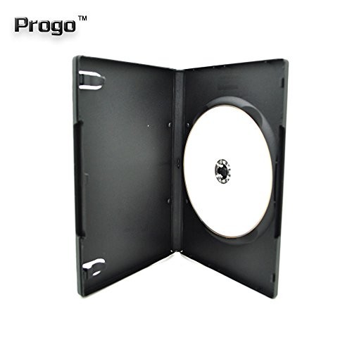 50 Pack Standard Black Single DVD Cases 14MM