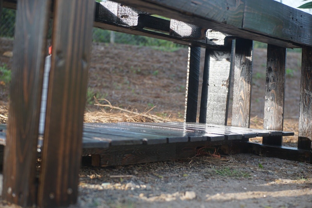 Outdoor Pallet Bench