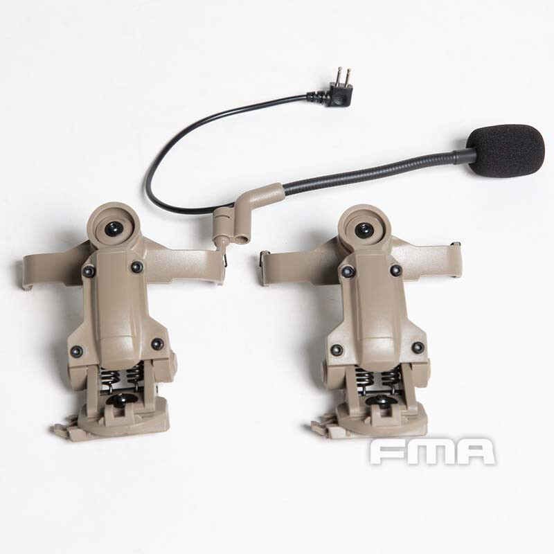 FMA Tactical Headset Helmet ARC Rail Bracket Adapter AMP Bridge COMTAC3 Headset