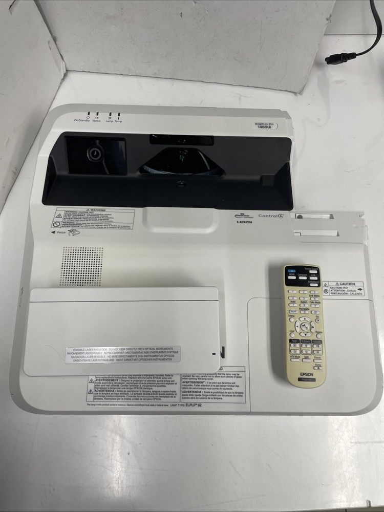 Epson BrightLink Pro 1460ui with remote touch unit tch cable & pen