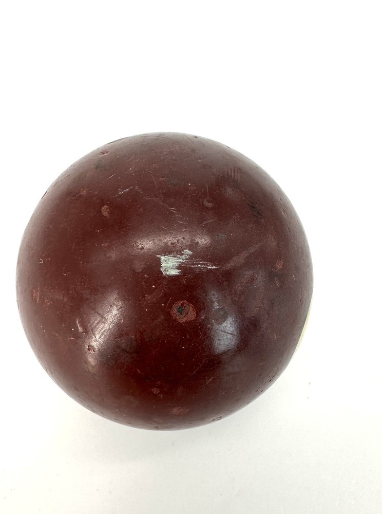 Vintage Clay #7 Solid Burgundy Pool Billiards Ball