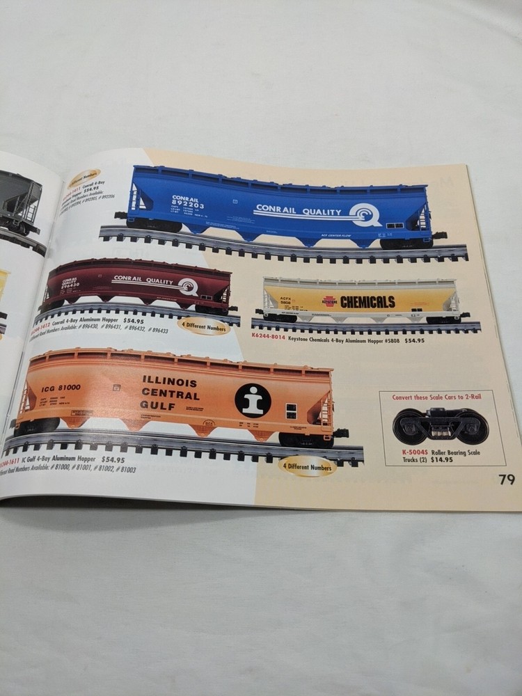 Set Of (2) 2002 Kline Train Catalogs First And Second Edition
