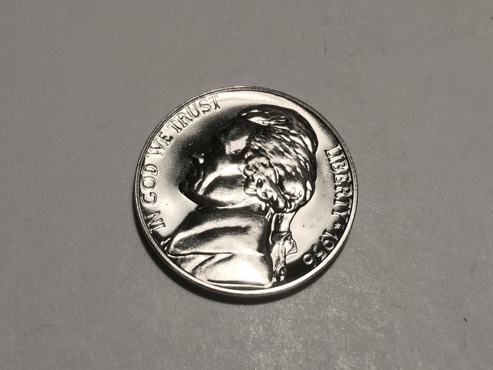 1956 Pr DDR-005 Doubled Die Reverse Nice Proof Jefferson Nickel Super Nice!!
