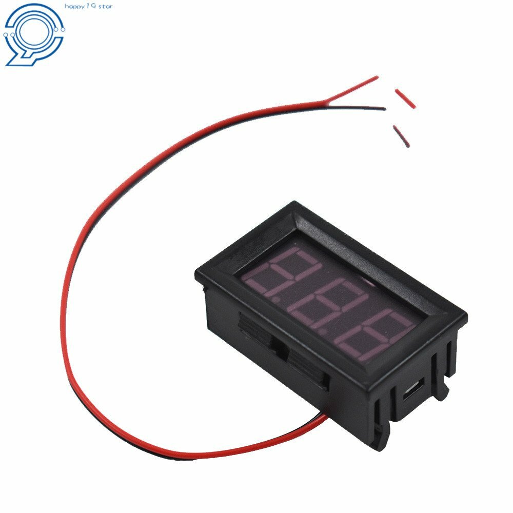 3× DC 4.5-30V Blue LED 3Digital Display Voltage Meter Voltmeter Panel Motorcycle