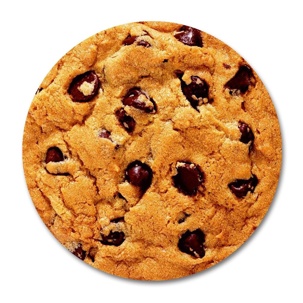 Chip Cookie Mouse Pad, Delicious Chocolate Chip Cookie Round Mouse Pad