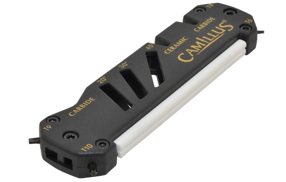 Camillus Glide Knife Blade Hook Carbide Multi Angle Sharpener Screwdriver 19224