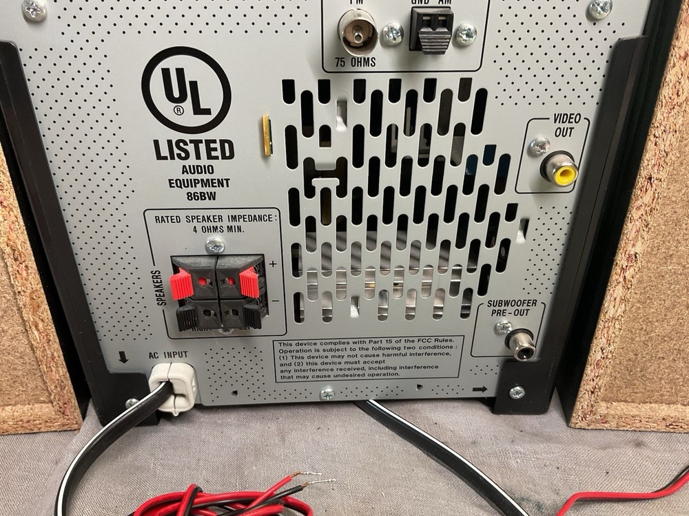 Sharp XL-DK257N Micro Component System iPod Dock with Remote - Tested