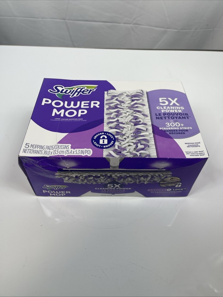 Swiffer PowerMop Mopping Pad 5/Pack (08188) New !