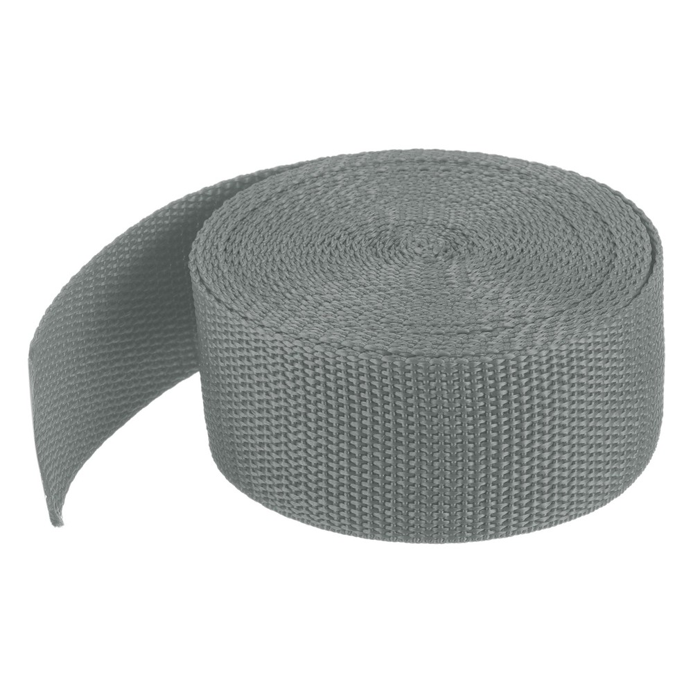 Lightweight Polypropylene Webbing Strap 3.8cm 5 Yard Grey