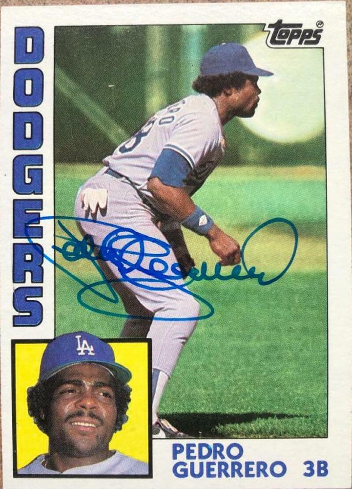 Pedro Guerrero Autographed 1984 Topps #90
