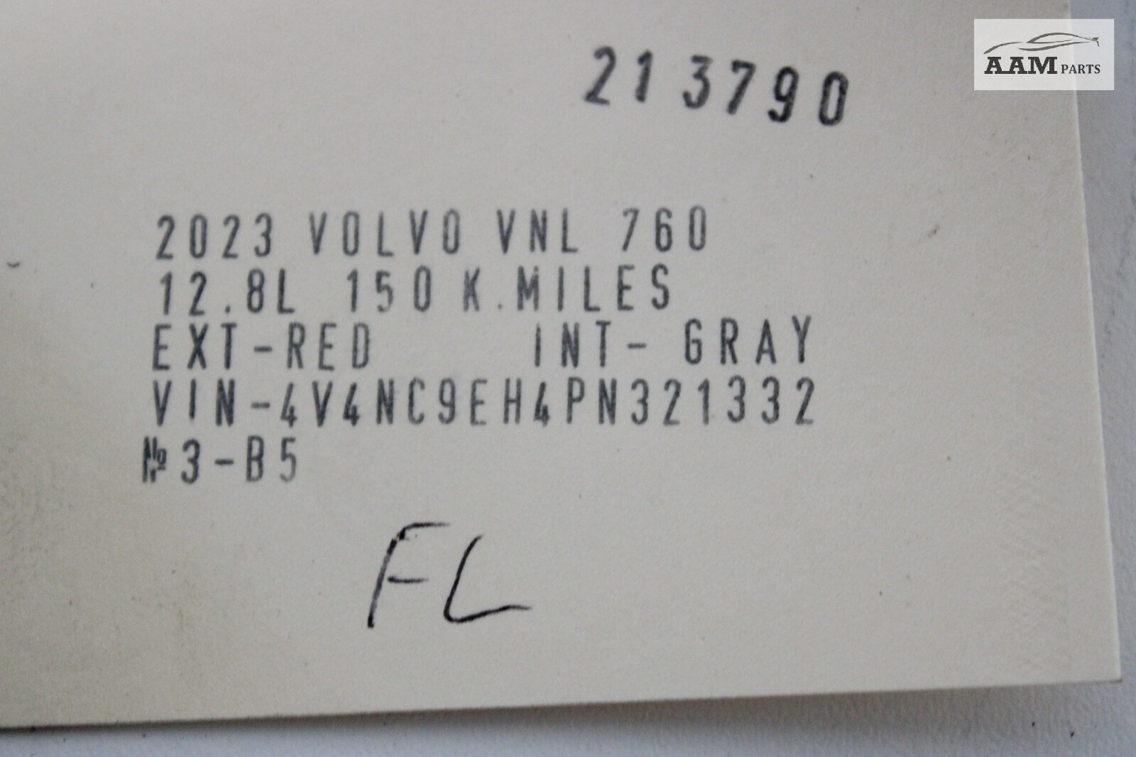 2023 VOLVO VNL 760 FRONT LEFT ABS ULTRA HEAVY DUTY TRAILER CABLE BRAKE HOSE OEM