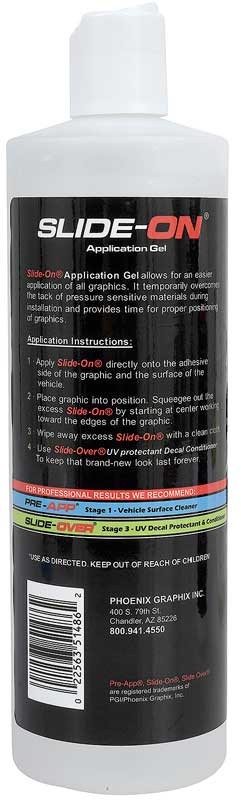 Slide-On® Decal Application Gel-16 Oz Bottle