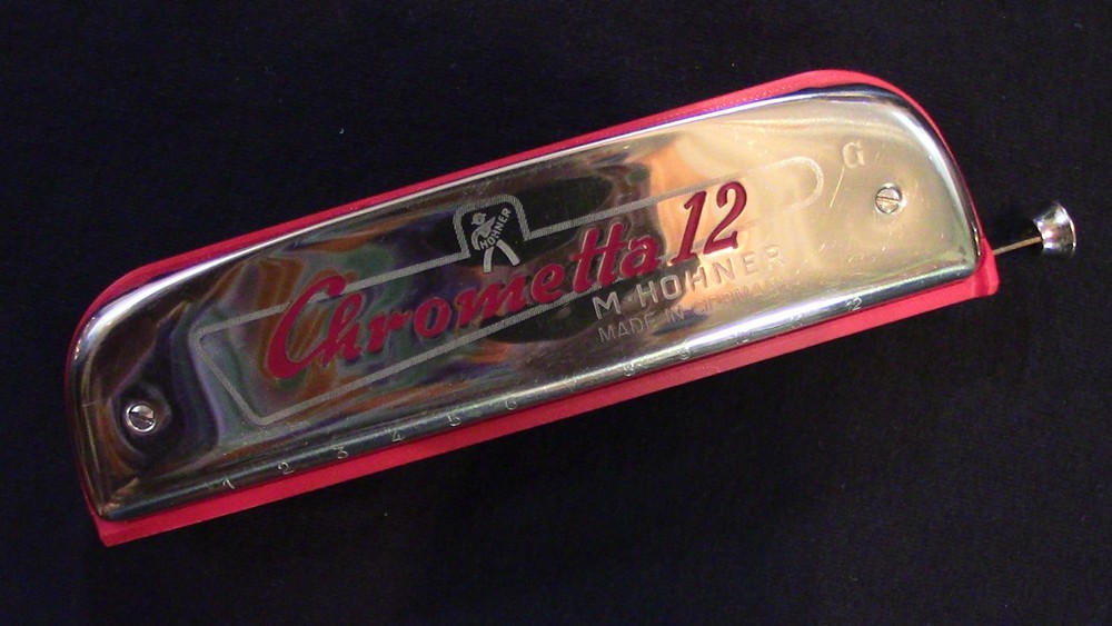 Customized Hohner Chrometta 12 Chromatic Harmonica Key of G