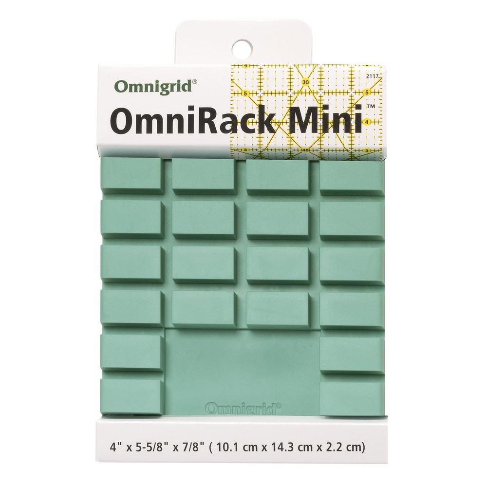 Omnigrid Mini OmniRack Ruler Storage 4.1" x 5.7" (Mini), Mint Green