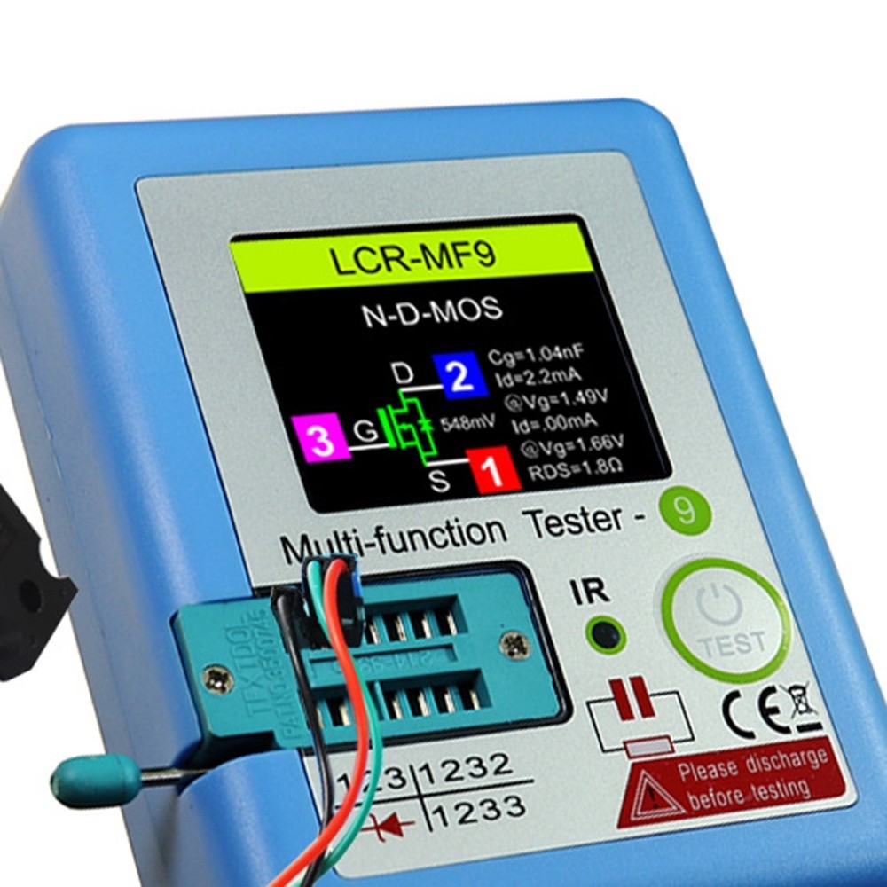 -MF9 TFT LCD Display Multi-Meter Transistor Tester Diode Triode Capacitor3212