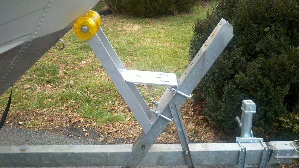 Boat Trailer Galvanized Winch Seat With Roller For Winch Posts With Roller