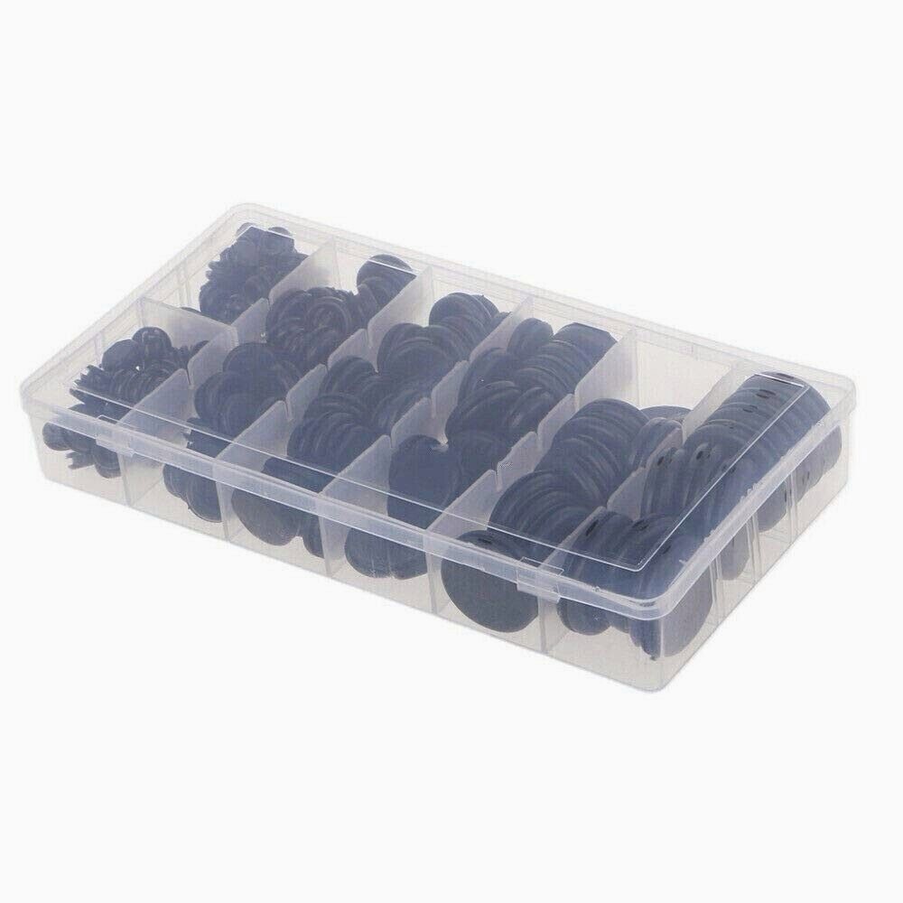 170PCS Rubber Grommet Firewall Hole Plug Electrical Wiring Gasket Assortment Kit