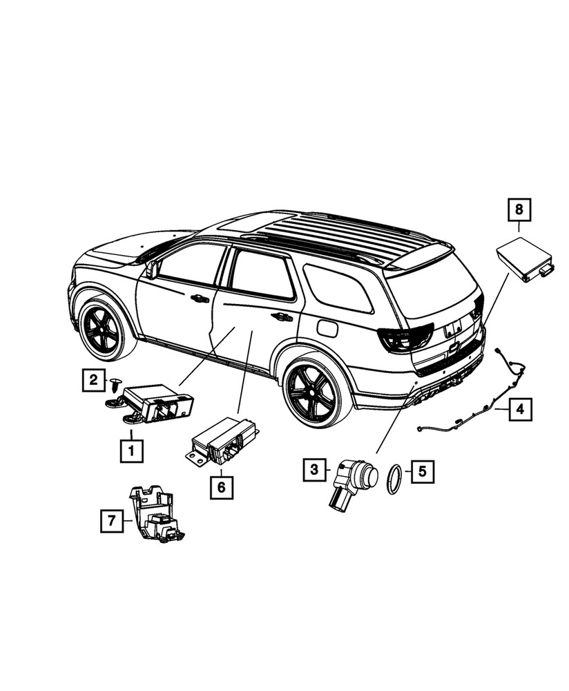 Genuine Mopar Blind Spot Detection Module 56038890AG
