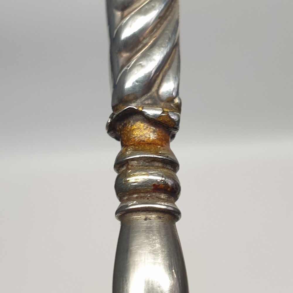 Victorian Solid Silver Leopard Button Hook