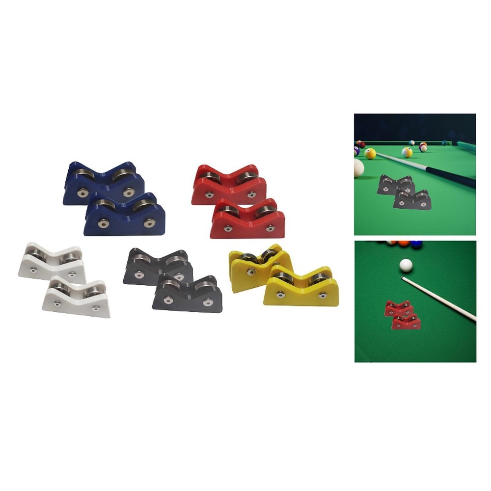 2 Pieces Pool Billiard Cue Straightness Checker Tool Portable Checking